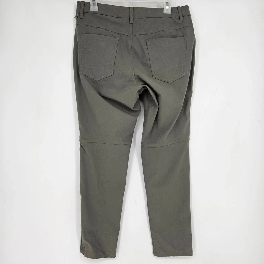 Lululemon ABC Pants Mens 32 Stretch Chino Gray Warpstreme 5 Pocket‎ Performance
